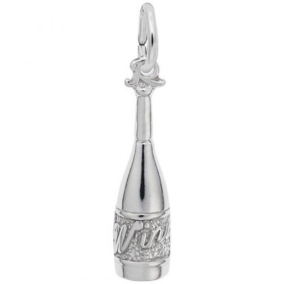 SS Wine Bottle Charm