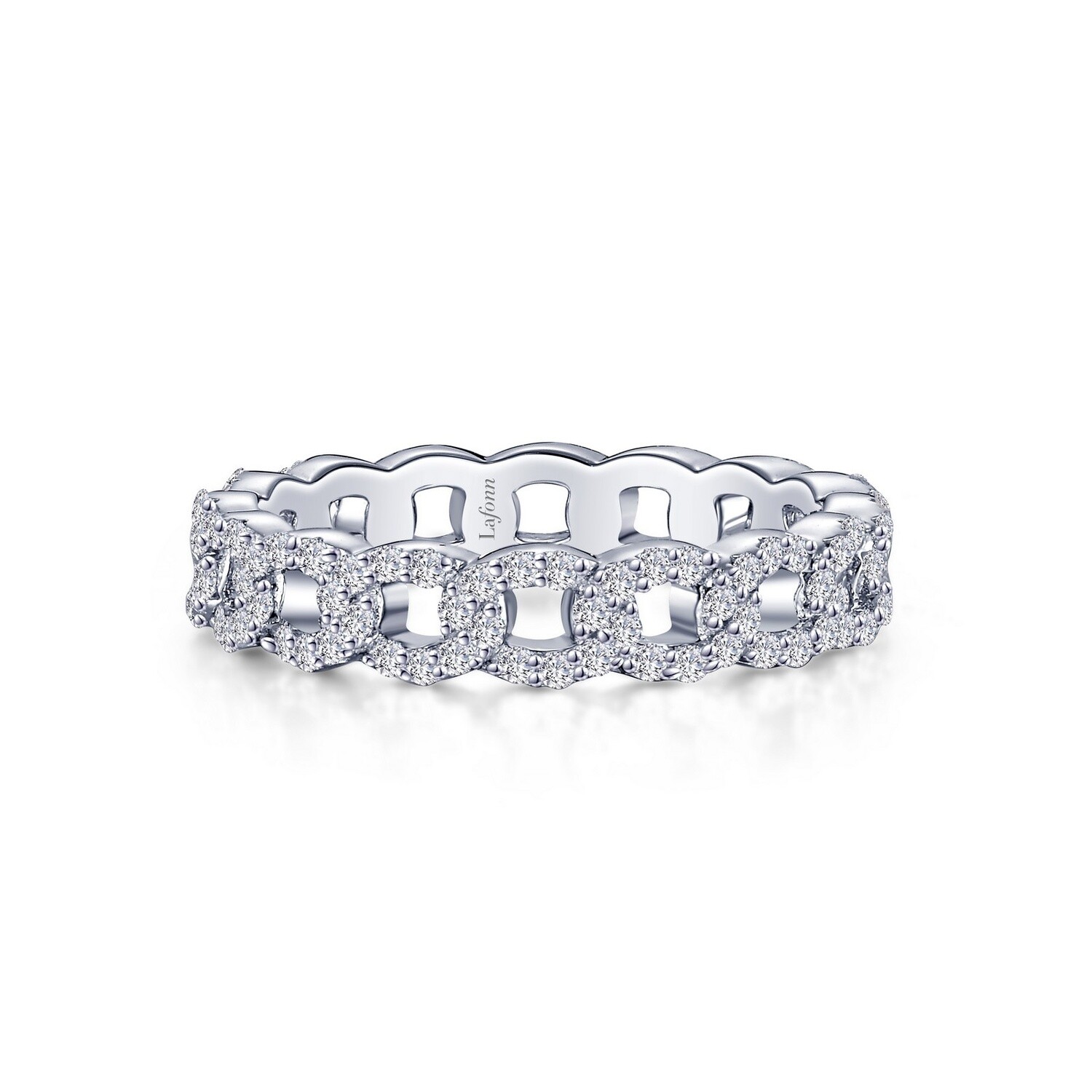 SS Interlocking Circles Eternity Band, Ring Size: Size 9
