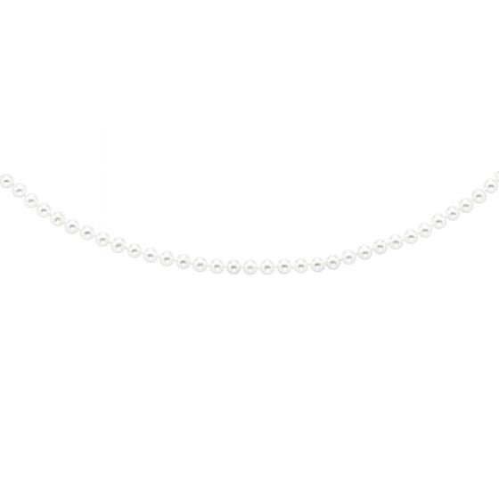 14K YG White Pearl Necklace 20&quot;