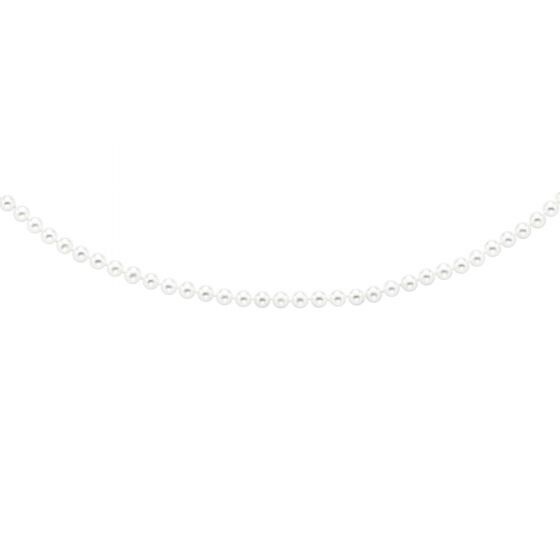 14K YG White Pearl Necklace 20"