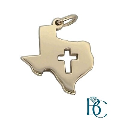 10K YG Texas Faith Pendant BCJ1032