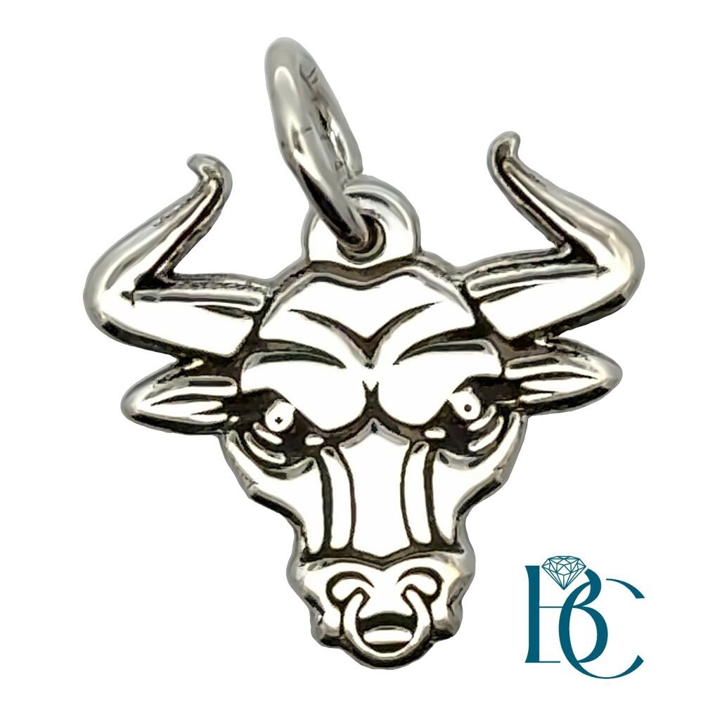 SS Bull Head Charm BCJ1028