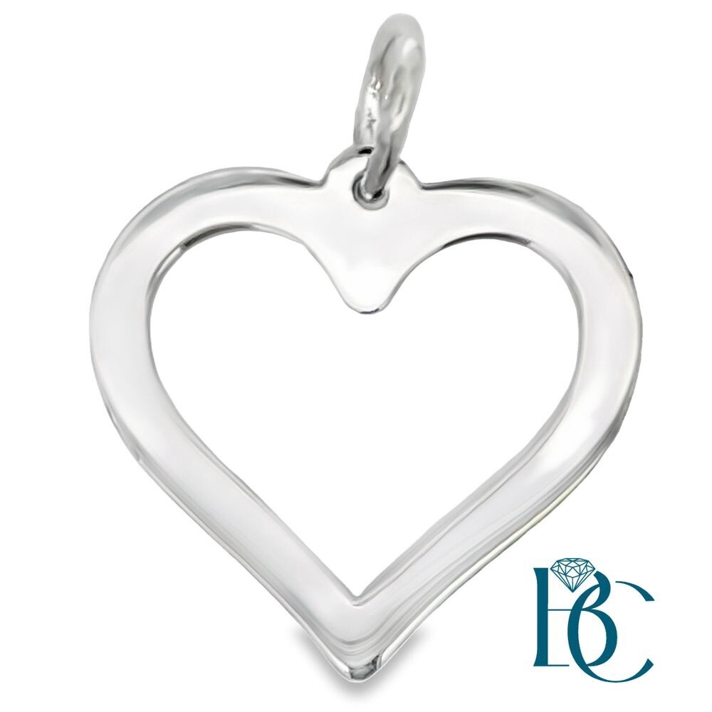 SS Heart with Heart Cutout Charm BCJ1034