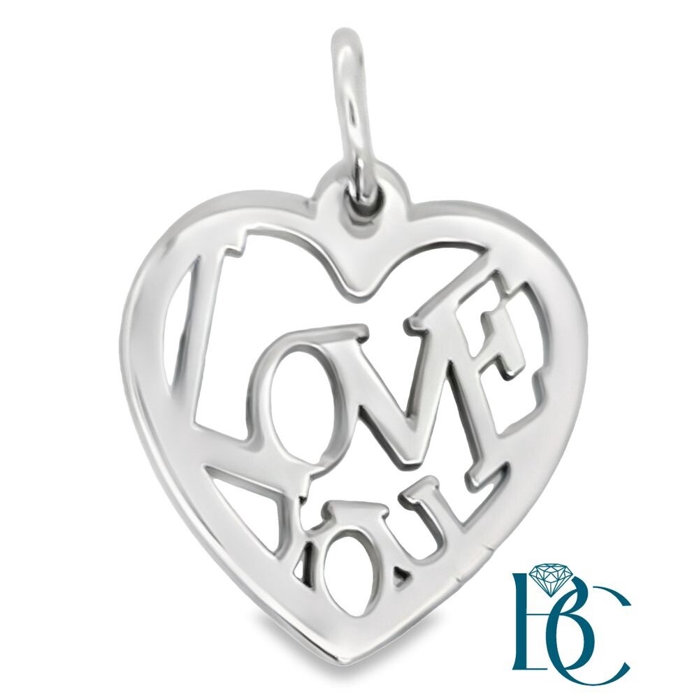 SS Heart Love You Charm BCJ1041