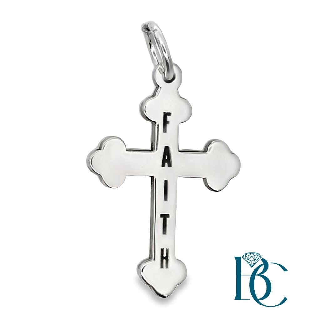 SS Faith Cross Charm BCJ1050
