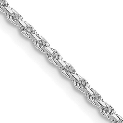 SS 1.85mm Diamond-Cut Rope Chain 30&quot;