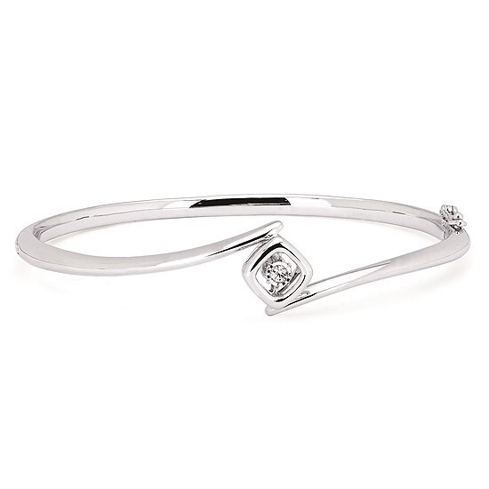 SS 0.05ct Shimmering Diamond Bracelet