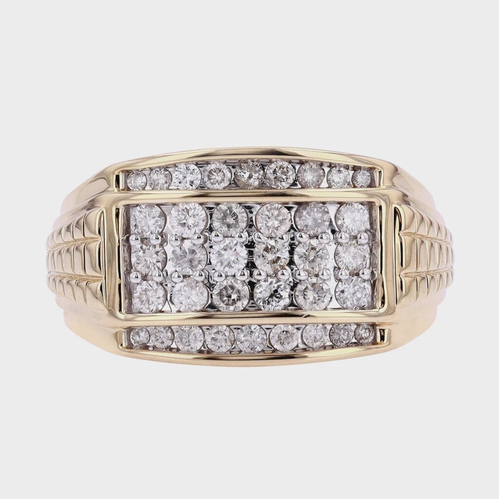 Men's 10k YG 1.00ctw Diamond Ring