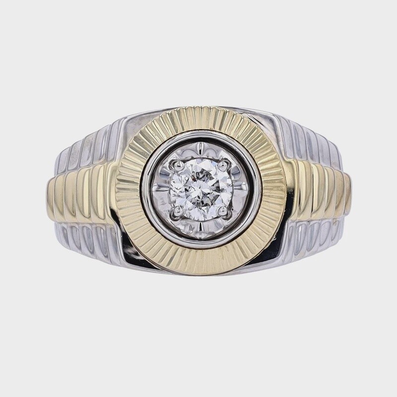 10k WYG 0.50ct Mens Ring