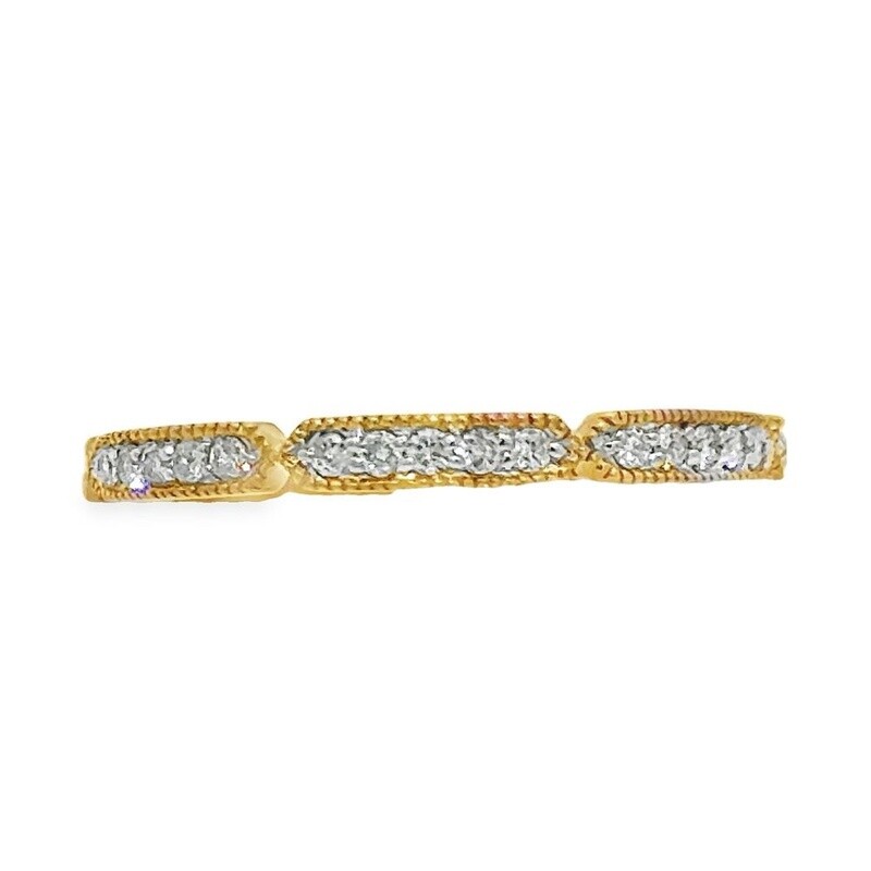 10k YG 0.20ctw Diamond Anniversary Band