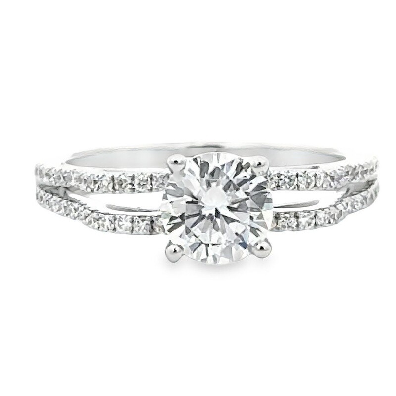 18k WG Semi-Mount 0.28ctw Diamond Ring