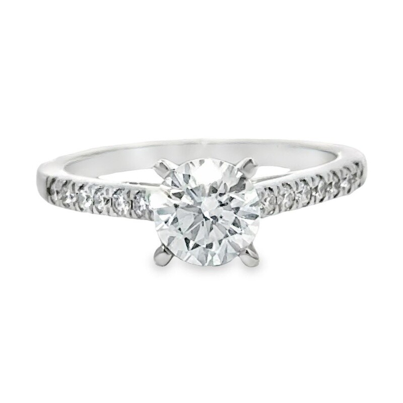 14k WG 1.20ctw Lab-Grown Diamond Engagement Ring