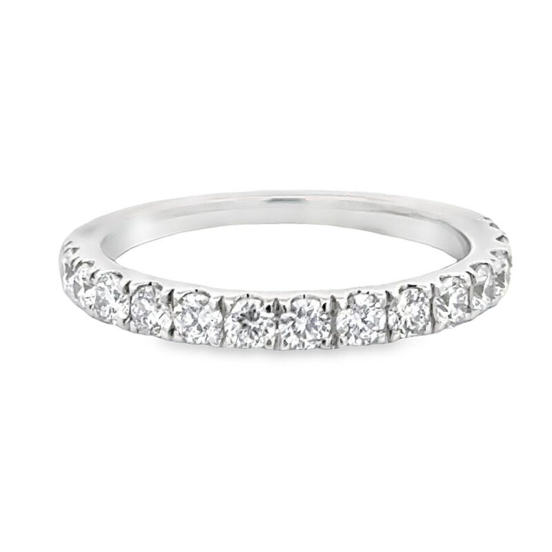 14k WG Lab Diamond Pave Set Band