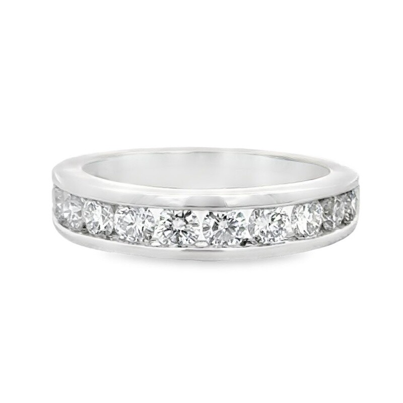 14k WG Lab Grown Diamond Band