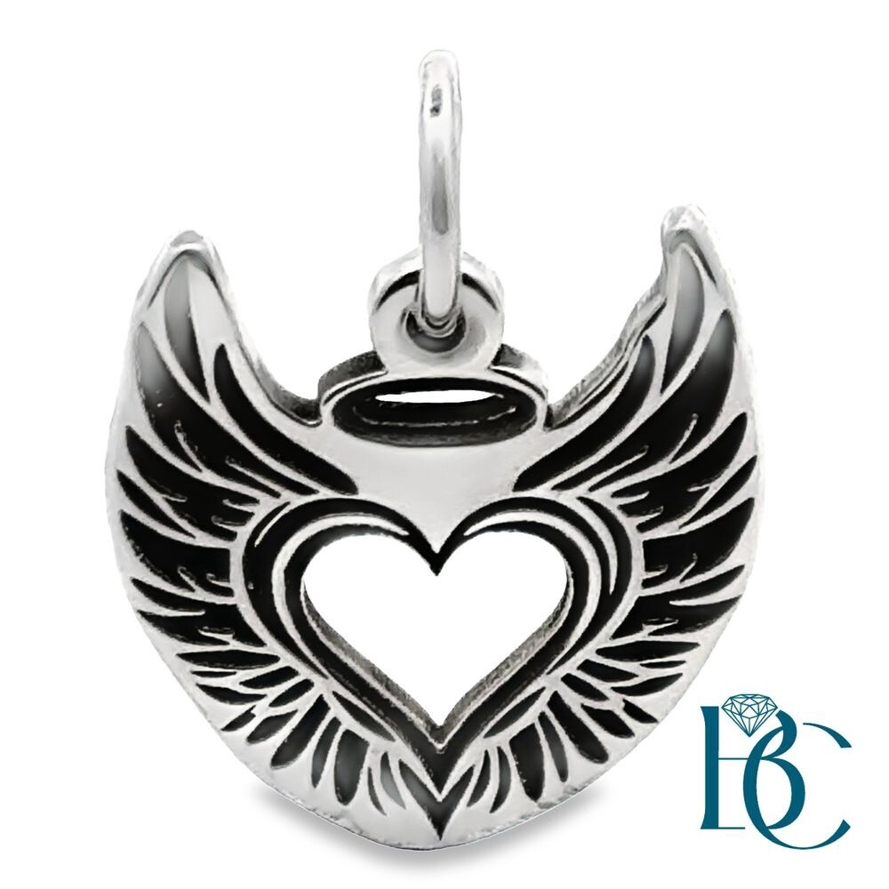 SS Angel Heart with Halo Charm BCJ1092
