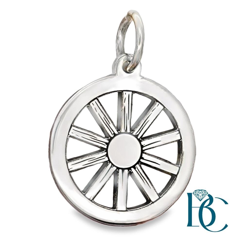 SS Wagon Wheel Charm BCJ1116