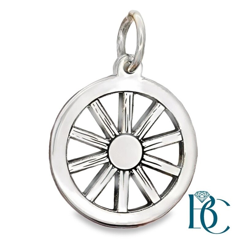 SS Wagon Wheel Charm BCJ1116