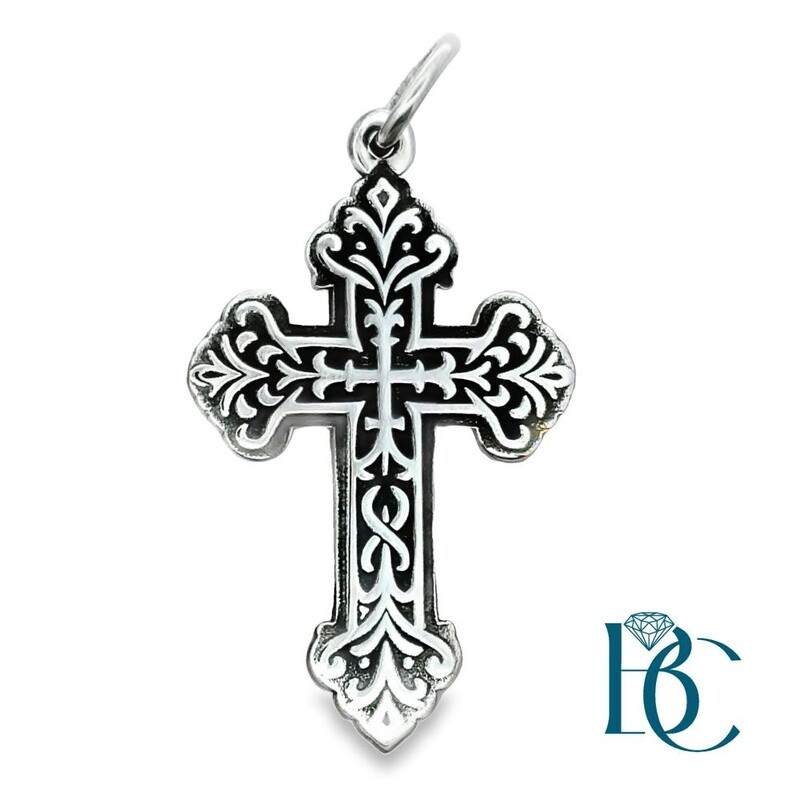 SS Scroll Design Cross BCJ1123