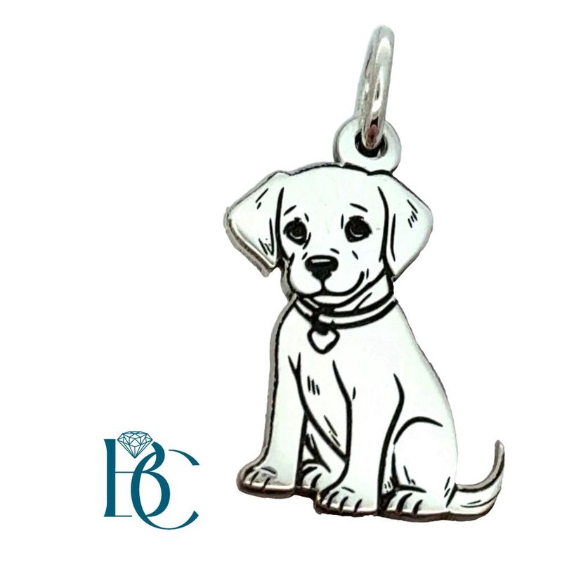 SS Cute Labrador Pup Charm BCJ130