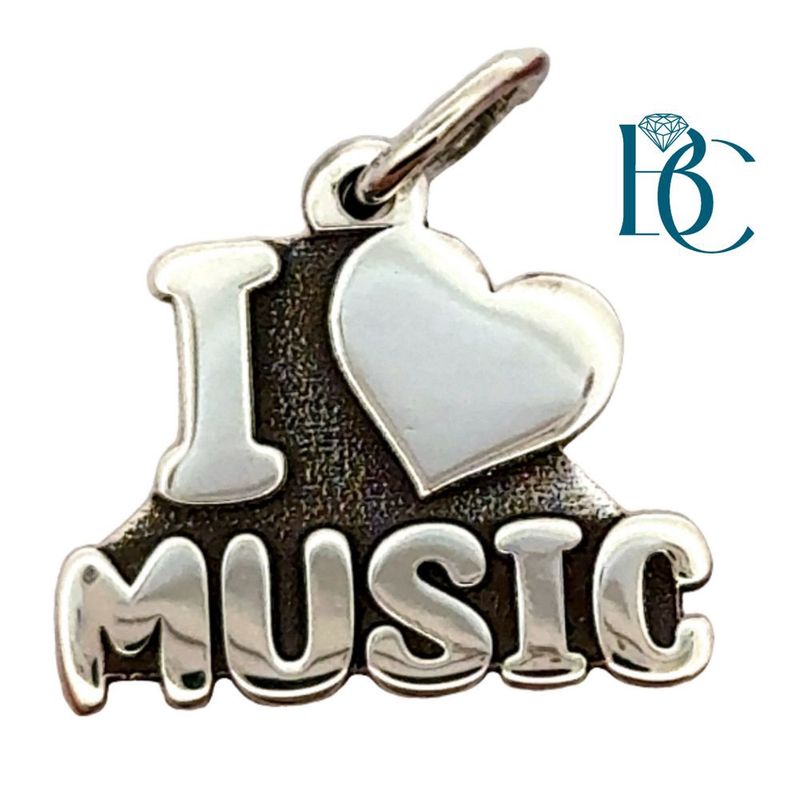 SS I Love Music Charm BCJ1137