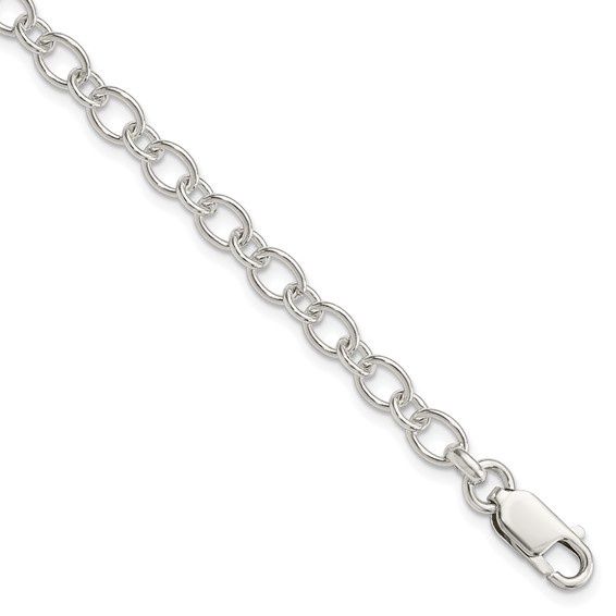 SS Link Charm Bracelet, Bracelet Length: 6.5 Inch