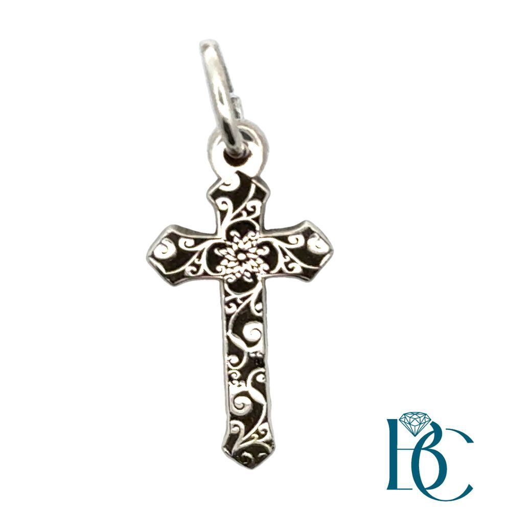 SS Ornate Cross Charm BCJ1165
