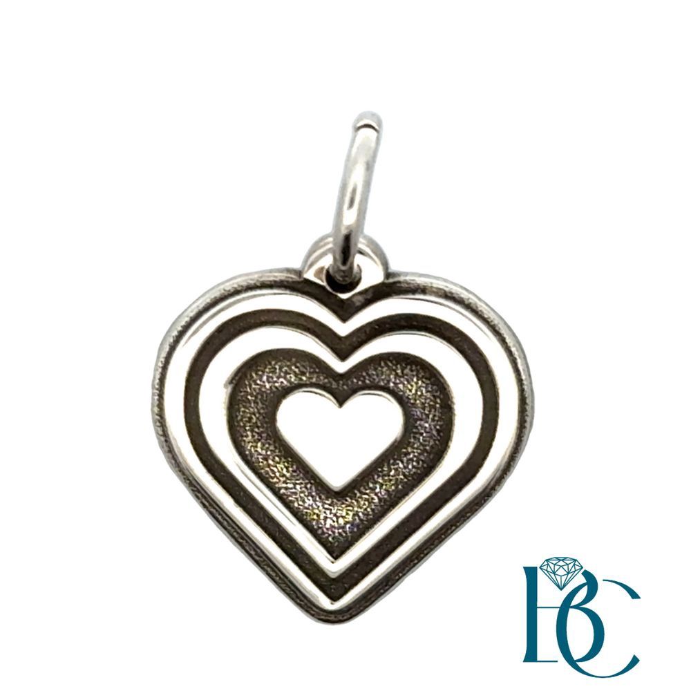 SS Nested Hearts Charm BCJ1169