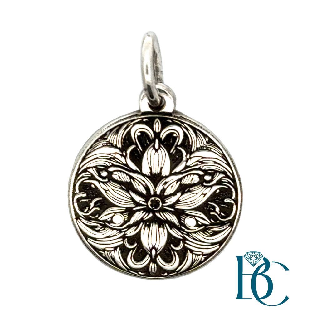 SS Floral Circle Charm BCJ1173