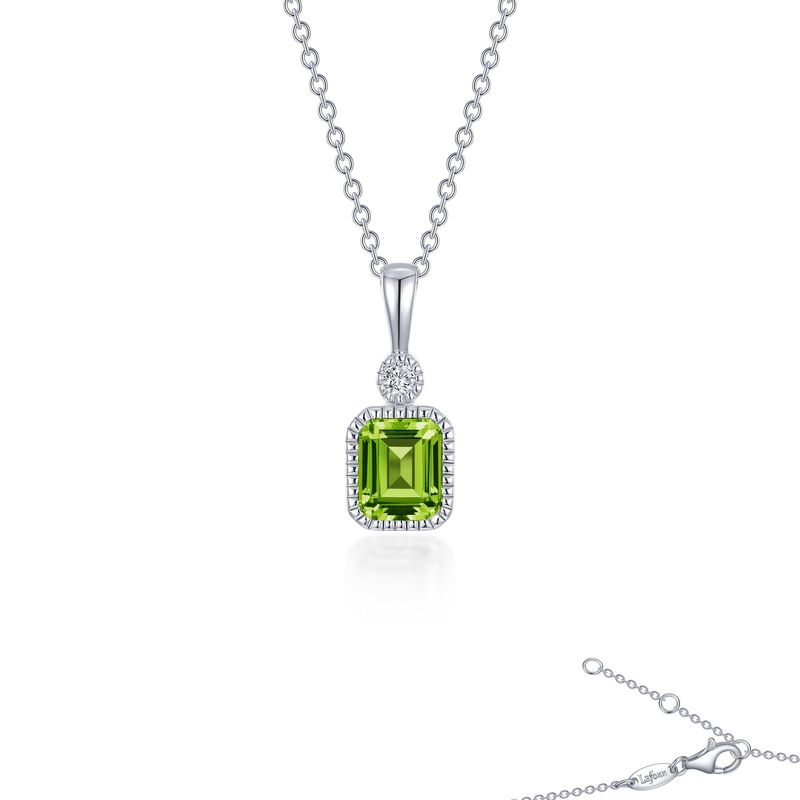 SS Sim Peridot & Diamond Necklace