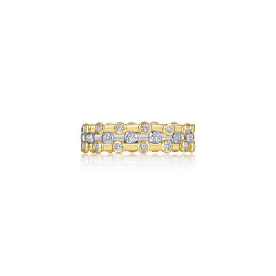 3 Piece Bezel Set Eternity Ring Set