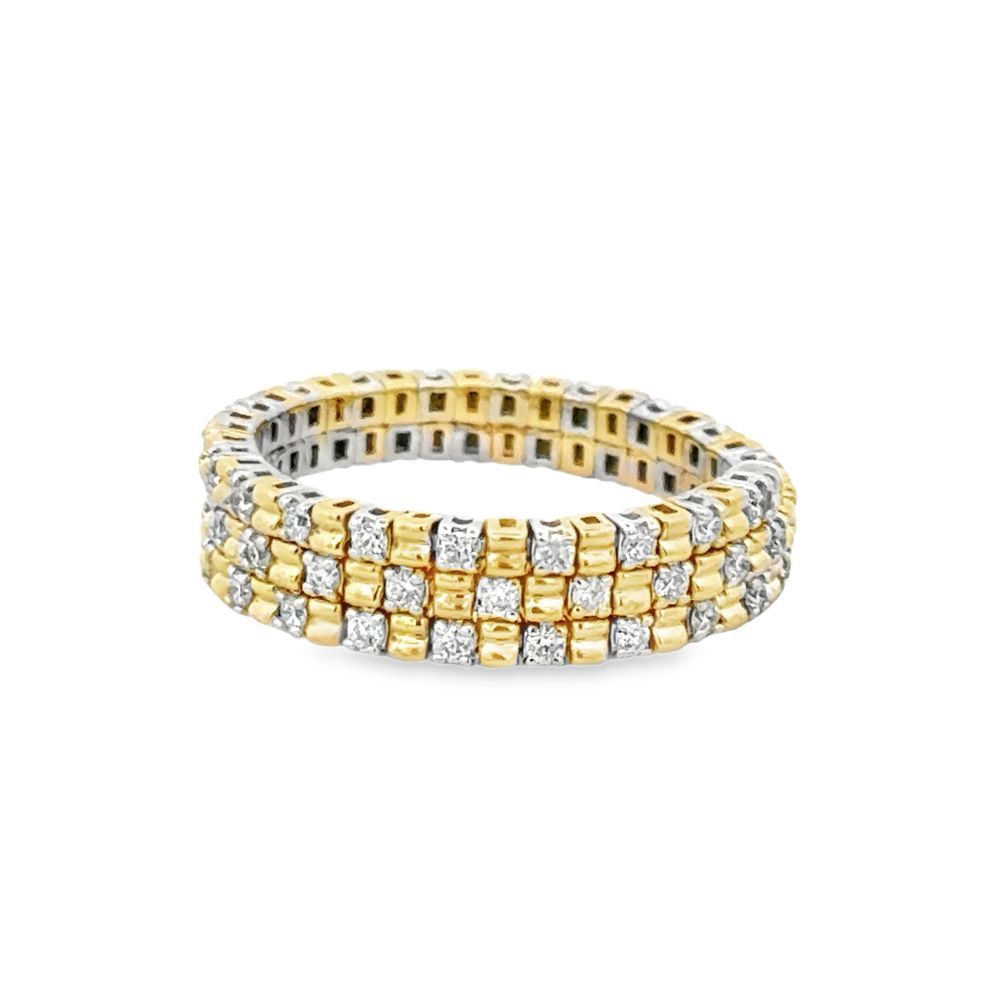 14k YW Gold 0.51ctw Diamond Flexible Ring