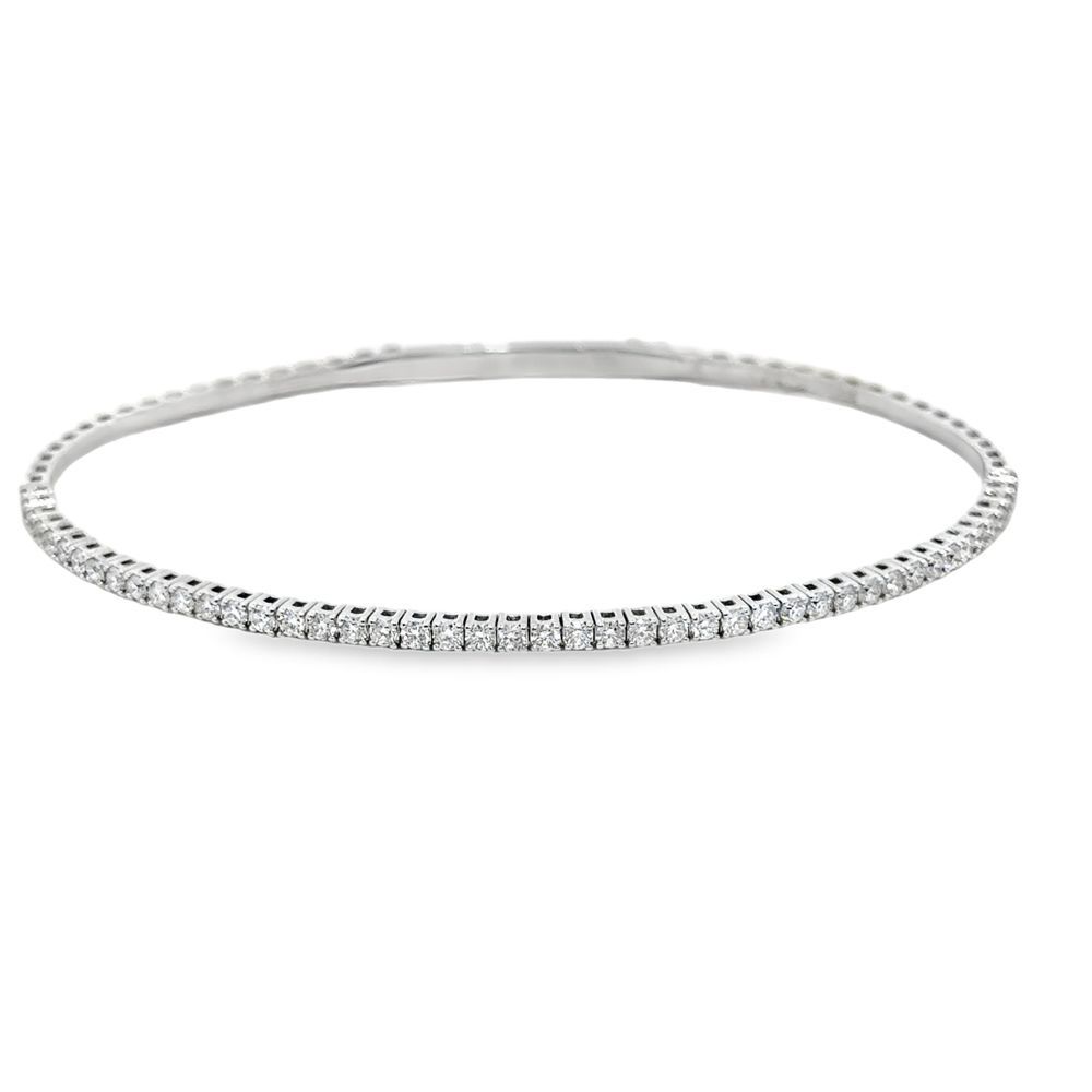 14k WG 0.84ctw Diamond Flex Bracelet