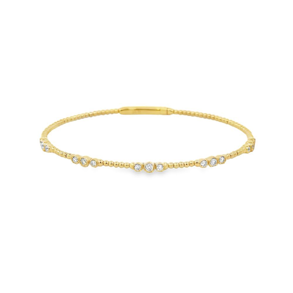 14k YG 0.47ctw Diamond Flex-Bracelet