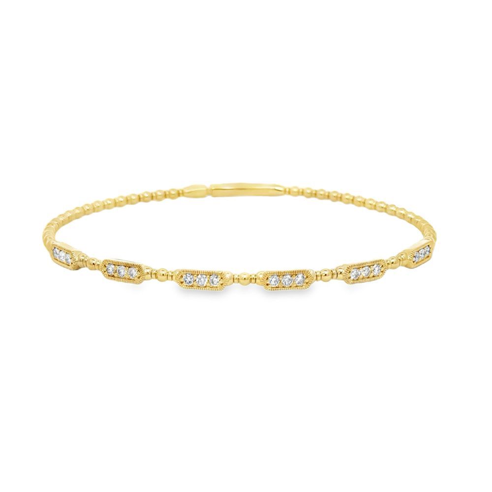 14k YG 0.52ctw Diamond Flex-Bracelet