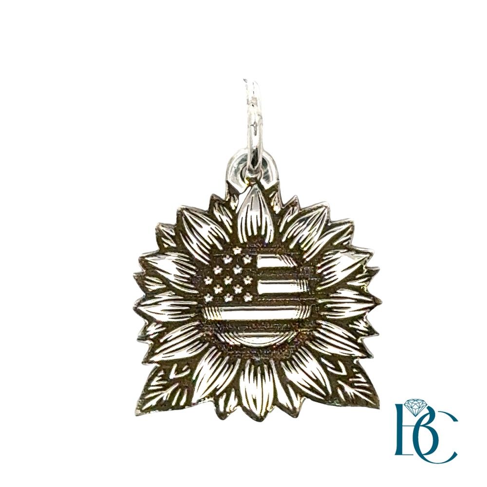 SS Sunflower with American Flag Charm BCJ1180