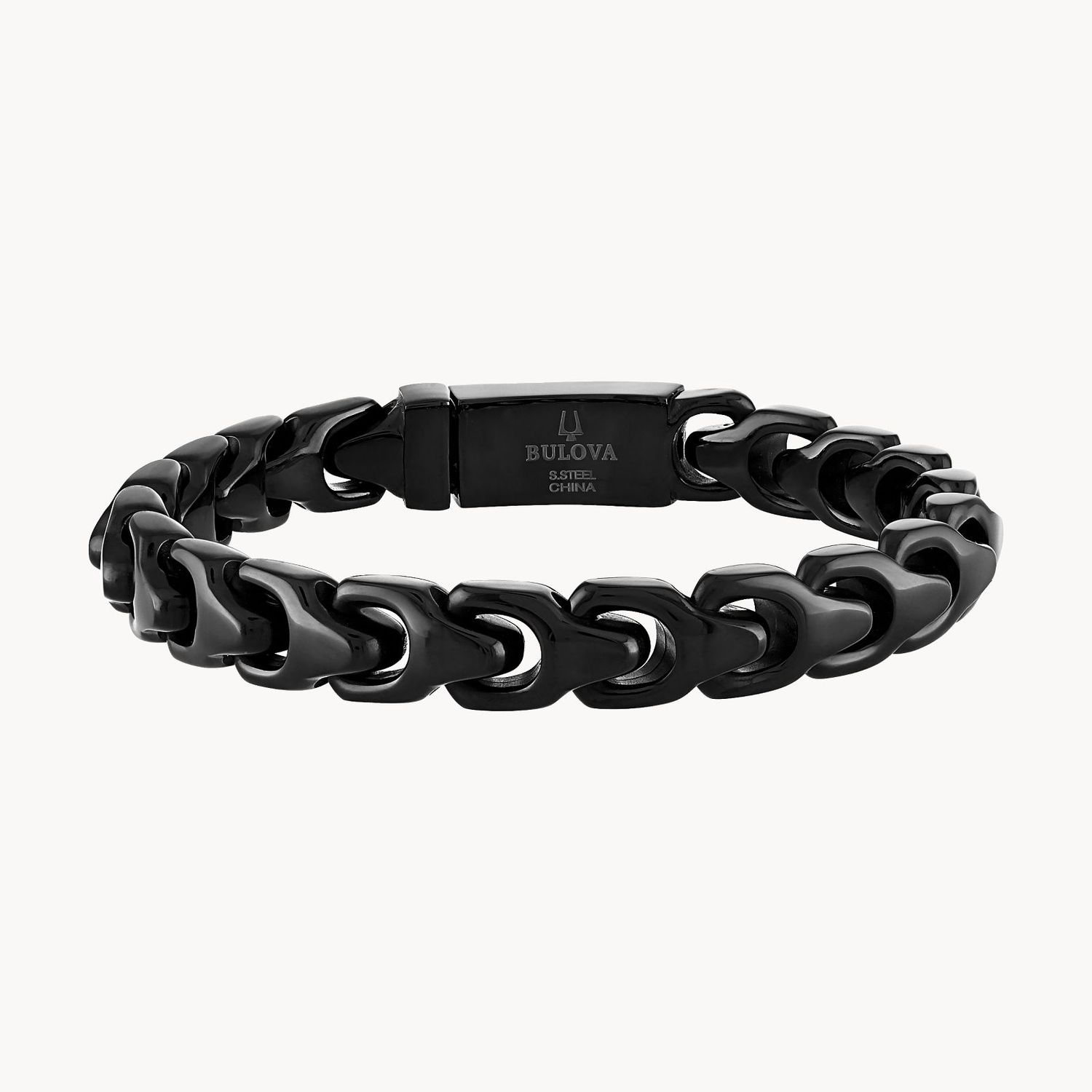 Men's Bulova Link™ Bracelet Black Stainless Steel