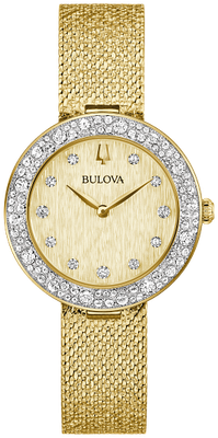 Bulova Crystal Women's Watch Gold-tone