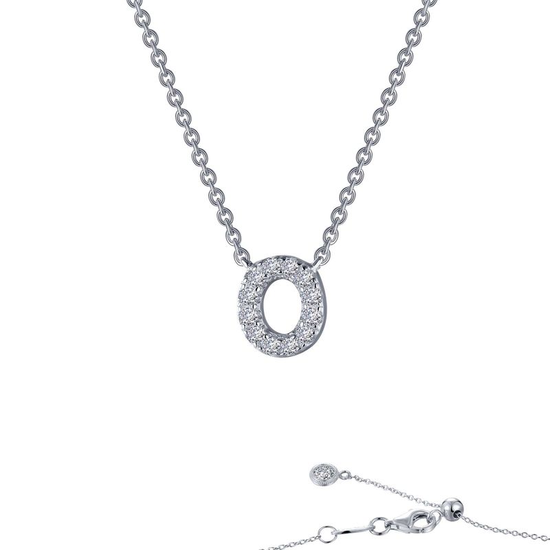 SS Letter O Pendant Necklace