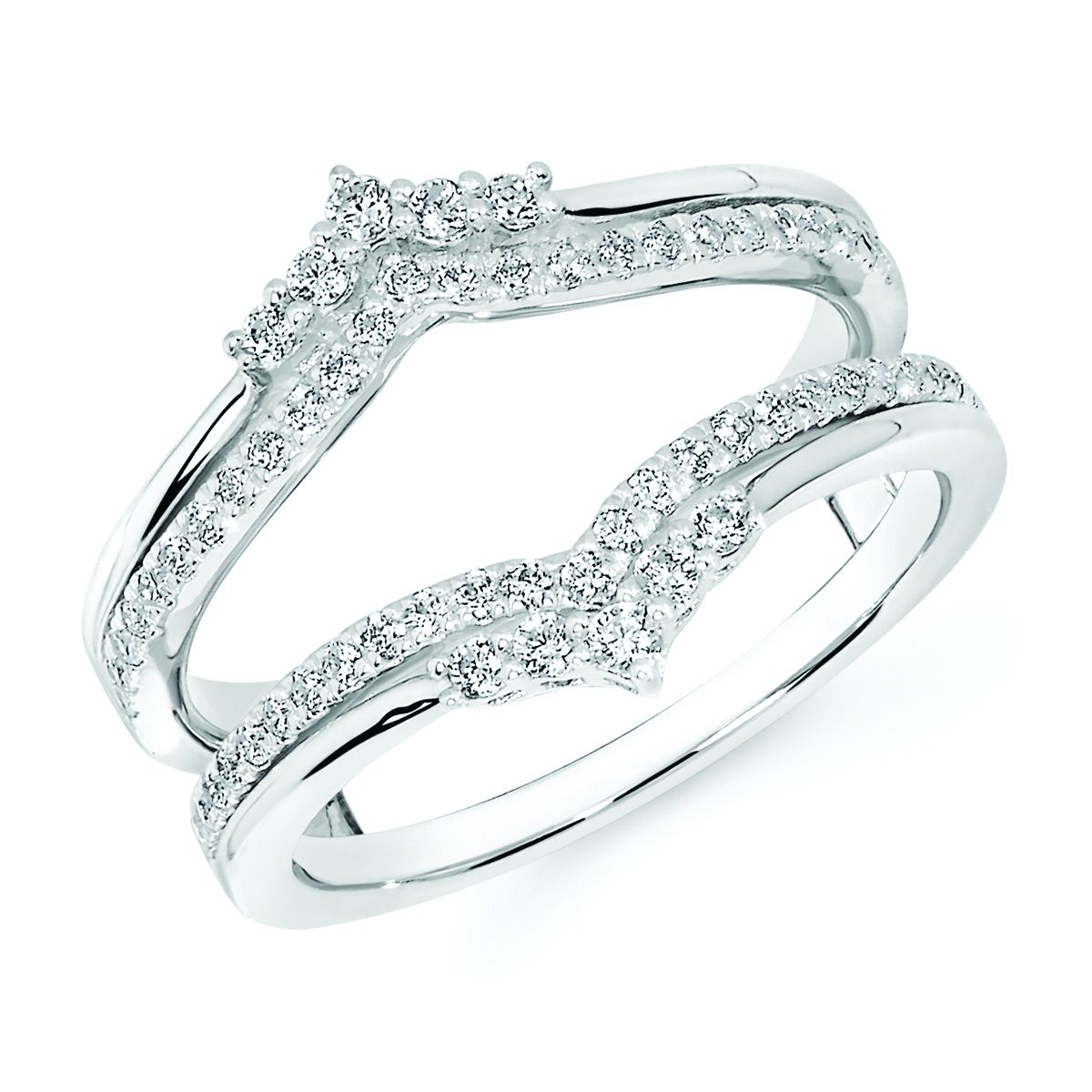 14k WG 3/8ctw Diamond Ring Enhancer