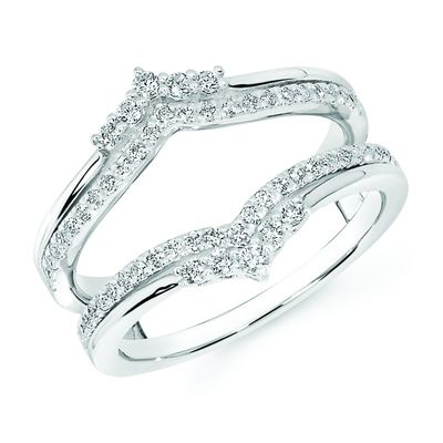 14k WG 3/8ctw Diamond Ring Enhancer