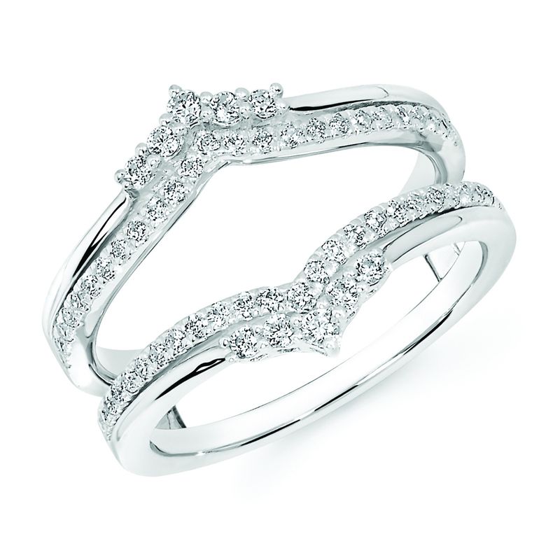 14k WG 3/8ctw Diamond Ring Enhancer