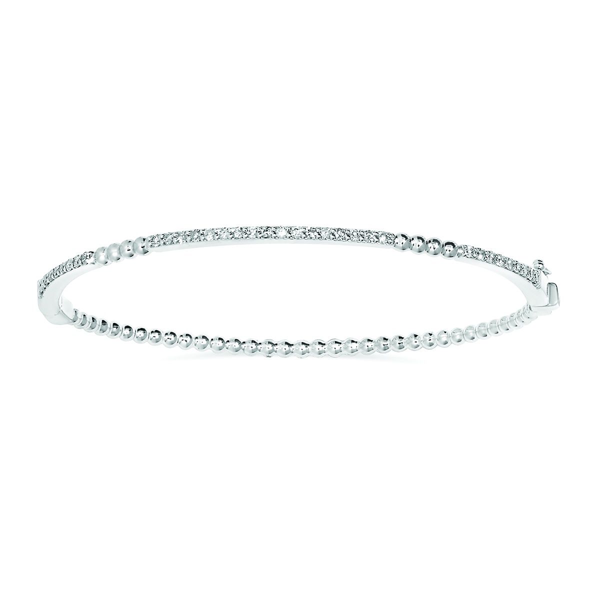 SS 1/2ctw Diamond Bangle