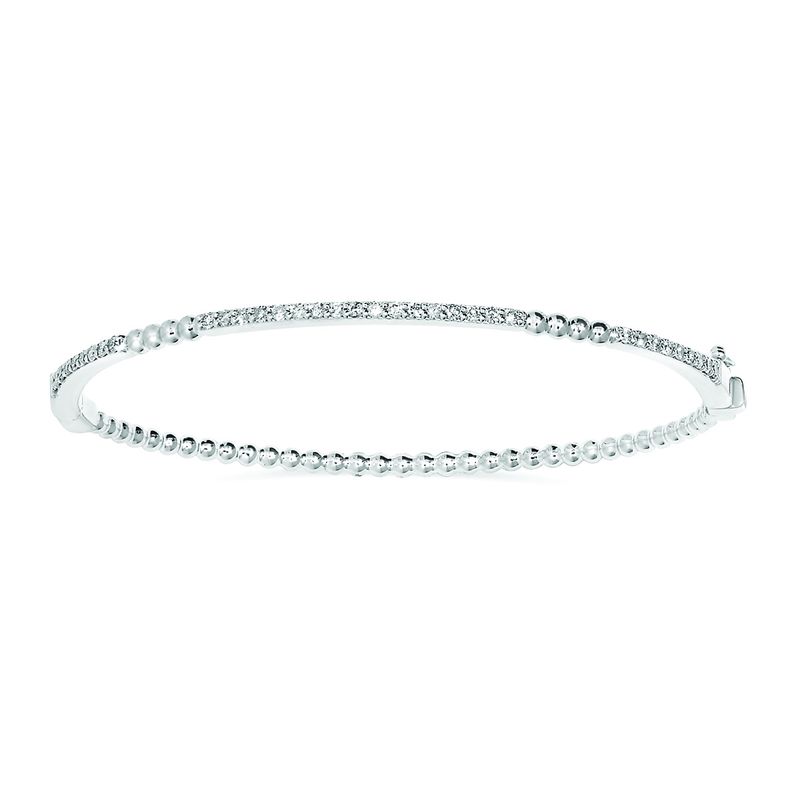 SS 1/2ctw Diamond Bangle