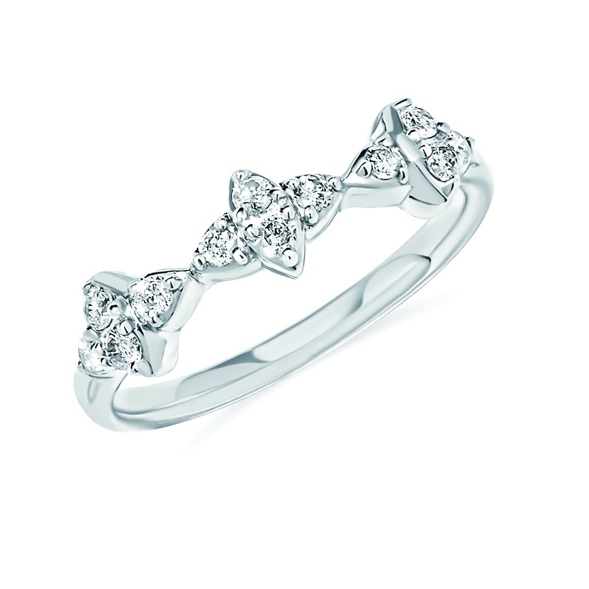 SS 1/4ctw Diamond Ring