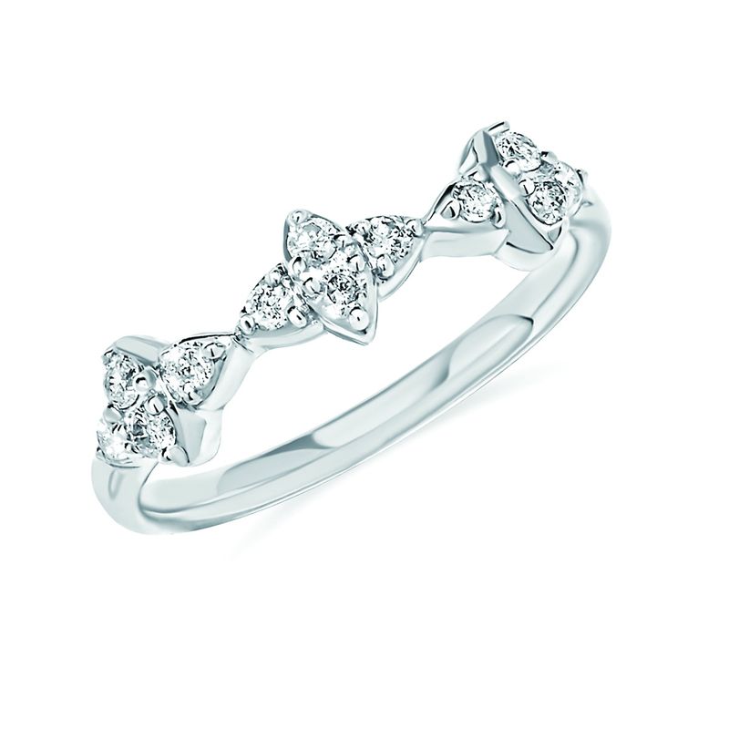 SS 1/4ctw Diamond Ring