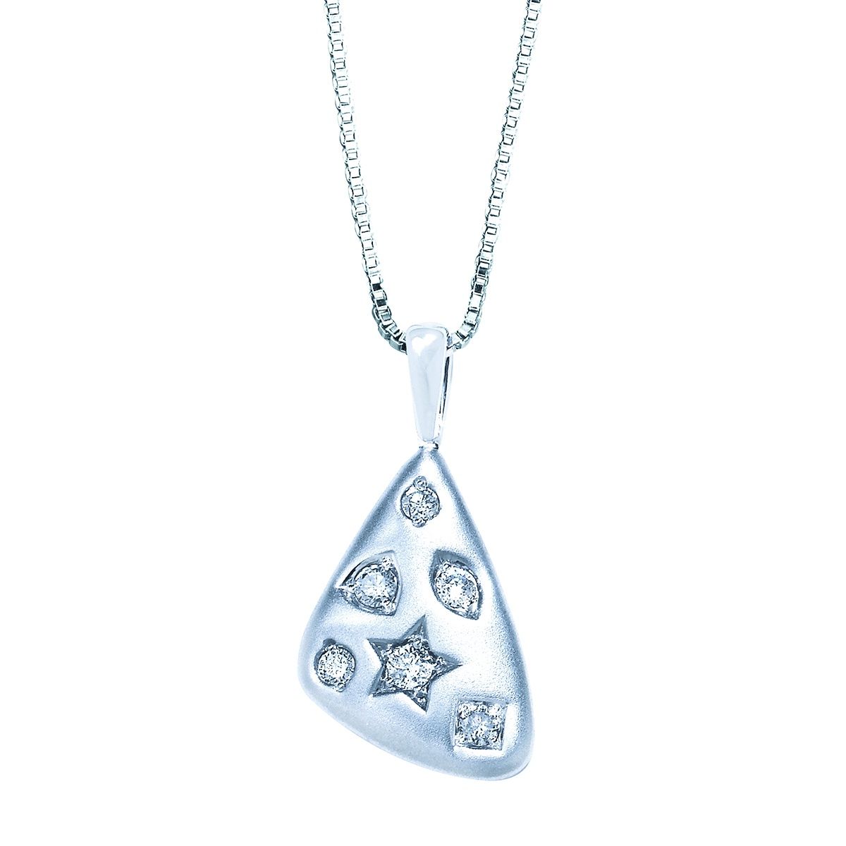 SS 1/4ctw Diamond Starlit Elegance Necklace