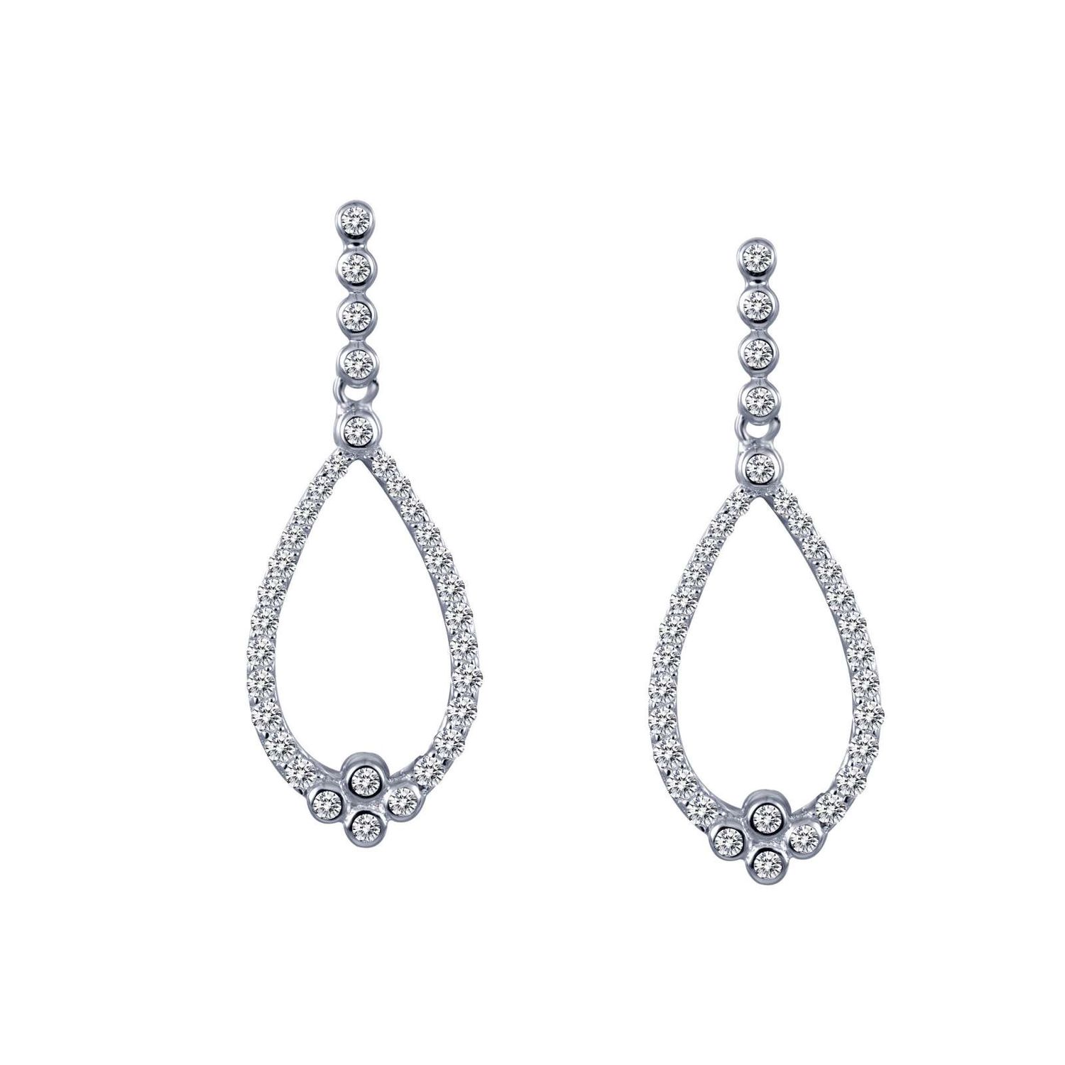 SS Charming Drop Hoop Earrings