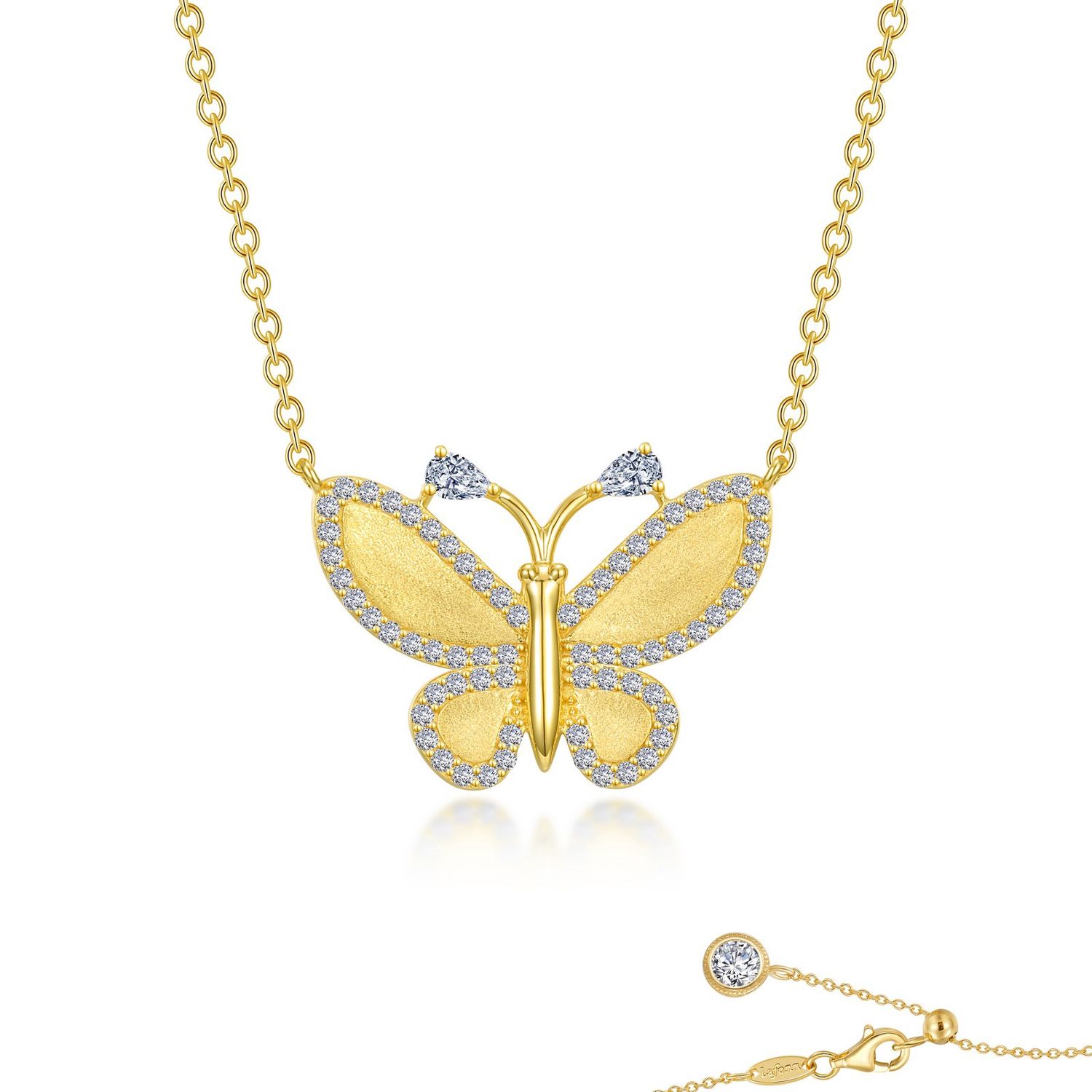 SS Butterfly Necklace 20"