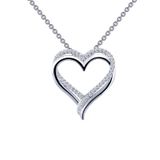 SS Double-Heart Pendant Necklace