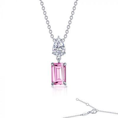 SS Lab Pink Sapphire Necklace 20"